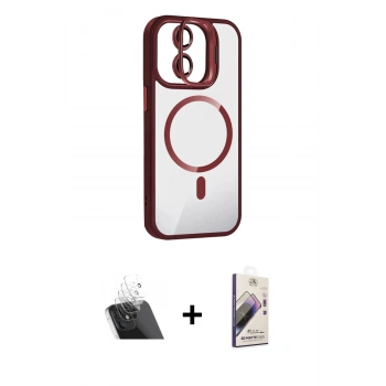 MARSİLYAN™- iPhone 11 Kılıf Yadigar Asil Koleksiyonu - Siyah Bilvis 3D Mat Cam Ekran Koruyucu + Kamera Lens Koruma Cam - SF