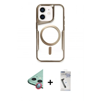 MARSİLYAN™- iPhone 11 Kılıf Yadigar Klasik Özel Seri - Şeffaf Uv Polymer Nano Ekran Koruyucu + Raze Metal Kamera Lens - KI
