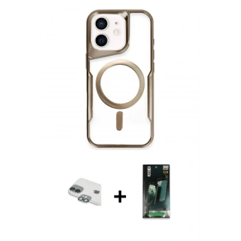 MARSİLYAN™- iPhone 11 Kılıf Yadigar Klasik Özel Seri - Siyah 360 Mat Full Body Arka Koruyucu + Pers Alüminyum Kamera Lens - YL
