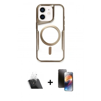 MARSİLYAN™- iPhone 11 Kılıf Yadigar Klasik Özel Seri - Siyah 3D Antistatik Mat Seramik Nano Ekran Koruyucu + Kamera Lens Koruma Cam - SF