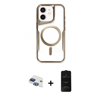 MARSİLYAN™- iPhone 11 Kılıf Yadigar Klasik Özel Seri - Siyah 6D Antistatik Mat Seramik Hayalet Nano Ekran Koruyucu + Pers Alüminyum Kamera Lens - LT