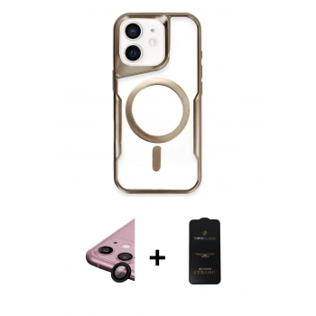 MARSİLYAN™- iPhone 11 Kılıf Yadigar Klasik Özel Seri - Siyah 6D Antistatik Mat Seramik Hayalet Nano Ekran Koruyucu + Raze Metal Kamera Lens - SH