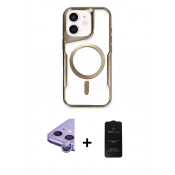 MARSİLYAN™- iPhone 11 Kılıf Yadigar Klasik Özel Seri - Siyah 6D Antistatik Mat Seramik Hayalet Nano Ekran Koruyucu + Raze Metal Kamera Lens - MR