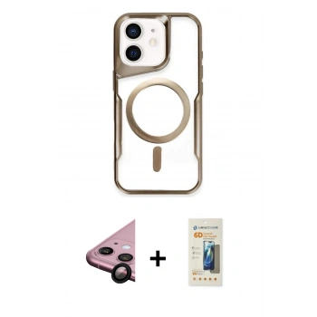 MARSİLYAN™- iPhone 11 Kılıf Yadigar Klasik Özel Seri - Siyah 6D Mat Seramik Hayalet Nano Ekran Koruyucu + Raze Metal Kamera Lens - SH