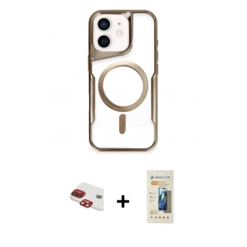 MARSİLYAN™- iPhone 11 Kılıf Yadigar Klasik Özel Seri - Siyah 6D Mat Seramik Hayalet Nano Ekran Koruyucu + Pers Alüminyum Kamera Lens - KI
