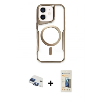 MARSİLYAN™- iPhone 11 Kılıf Yadigar Klasik Özel Seri - Siyah 6D Mat Seramik Hayalet Nano Ekran Koruyucu + Pers Alüminyum Kamera Lens - LT