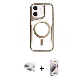 MARSİLYAN™- iPhone 11 Kılıf Yadigar Klasik Özel Seri - Siyah Bilvis 3D Mat Cam Ekran Koruyucu + Pers Alüminyum Kamera Lens - YL