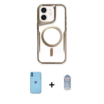MARSİLYAN™- iPhone 11 Kılıf Yadigar Klasik Özel Seri - Siyah Joko Magic 5D Cam + Neon Fosforlu Kamera Lens - MI