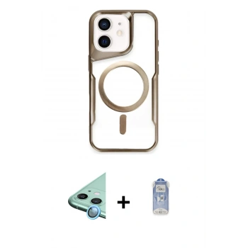 MARSİLYAN™- iPhone 11 Kılıf Yadigar Klasik Özel Seri - Siyah Joko Magic 5D Cam + Raze Metal Kamera Lens - MI