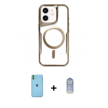MARSİLYAN™- iPhone 11 Kılıf Yadigar Klasik Özel Seri - Siyah Joko Magic 5D Cam + Neon Fosforlu Kamera Lens - YL
