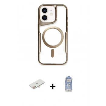 MARSİLYAN™- iPhone 11 Kılıf Yadigar Klasik Özel Seri - Siyah Joko Magic 5D Cam + Renkli Kamera Lens Koruma Cam - YL