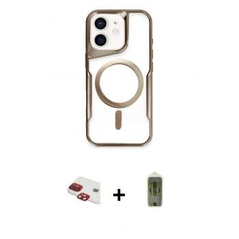 MARSİLYAN™- iPhone 11 Kılıf Yadigar Klasik Özel Seri - Siyah Joko Magic 5D Hayalet Cam + Pers Alüminyum Kamera Lens - KI