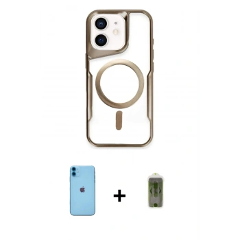 MARSİLYAN™- iPhone 11 Kılıf Yadigar Klasik Özel Seri - Siyah Joko Magic 5D Hayalet Cam + Neon Fosforlu Kamera Lens - MI