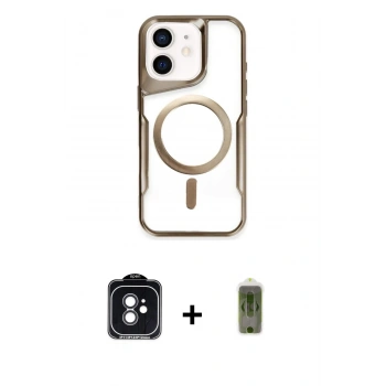 MARSİLYAN™- iPhone 11 Kılıf Yadigar Klasik Özel Seri - Siyah Joko Magic 5D Hayalet Cam + PVD Metal Kamera Lens - SH
