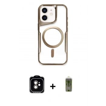 MARSİLYAN™- iPhone 11 Kılıf Yadigar Klasik Özel Seri - Siyah Joko Magic 5D Hayalet Cam + PVD Metal Kamera Lens - TU