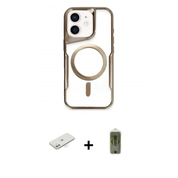 MARSİLYAN™- iPhone 11 Kılıf Yadigar Klasik Özel Seri - Siyah Joko Magic 5D Hayalet Cam + Renkli Kamera Lens Koruma Cam - YL