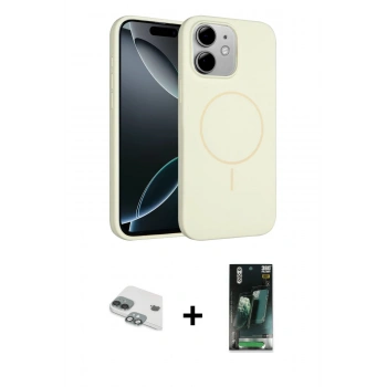 MARSİLYAN™- iPhone 11 Kılıf Yankı Form Serisi - Şeffaf 360 Full Body Arka Koruyucu + Pers Alüminyum Kamera Lens - YL