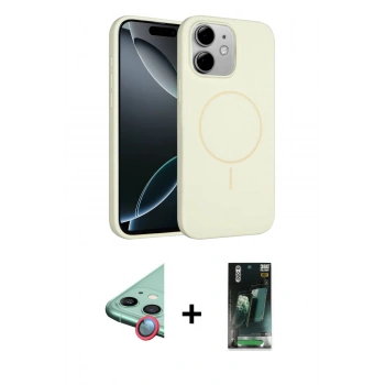 MARSİLYAN™- iPhone 11 Kılıf Yankı Form Serisi - Şeffaf 360 Full Body Arka Koruyucu + Raze Metal Kamera Lens - KI