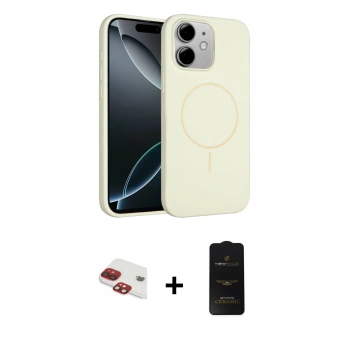 MARSİLYAN™- iPhone 11 Kılıf Yankı Form Serisi - Siyah 6D Antistatik Mat Seramik Hayalet Nano Ekran Koruyucu + Pers Alüminyum Kamera Lens - KI