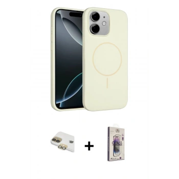 MARSİLYAN™- iPhone 11 Kılıf Yankı Form Serisi - Siyah Bilvis 3D Cam Ekran Koruyucu + Pers Alüminyum Kamera Lens - GD