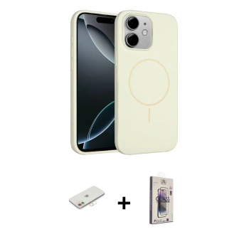 MARSİLYAN™- iPhone 11 Kılıf Yankı Form Serisi - Siyah Bilvis 3D Cam Ekran Koruyucu + Renkli Kamera Lens Koruma Cam - YL