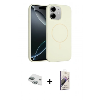 MARSİLYAN™- iPhone 11 Kılıf Yankı Form Serisi - Siyah Bilvis 3D Mat Cam Ekran Koruyucu + Pers Alüminyum Kamera Lens - YL
