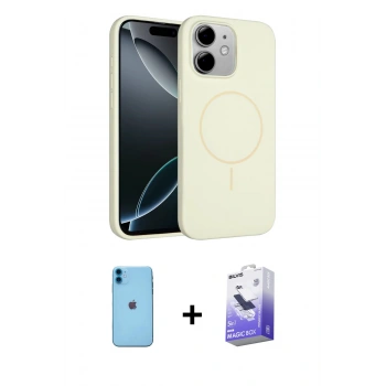 MARSİLYAN™- iPhone 11 Kılıf Yankı Form Serisi - Siyah Bilvis 5in1 5D Magic Hayalet Cam Ekran Koruyucu + Neon Fosforlu Kamera Lens - MI