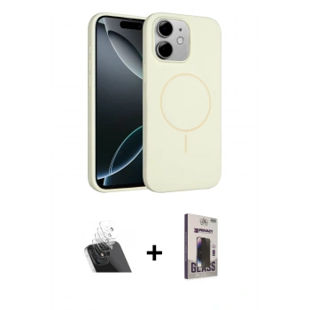 MARSİLYAN™- iPhone 11 Kılıf Yankı Form Serisi - Siyah Bilvis Hayalet Cam Ekran Koruyucu + Kamera Lens Koruma Cam - SF