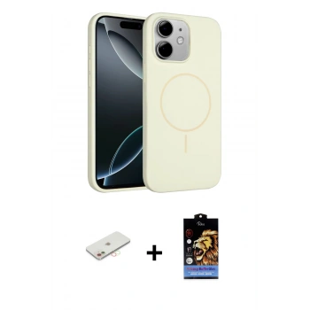MARSİLYAN™- iPhone 11 Kılıf Yankı Form Serisi - Siyah Buffer Hayalet Cam Ekran Koruyucu + Renkli Kamera Lens Koruma Cam - YL