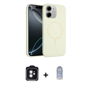 MARSİLYAN™- iPhone 11 Kılıf Yankı Form Serisi - Siyah Joko Magic 5D Cam + PVD Metal Kamera Lens - MI