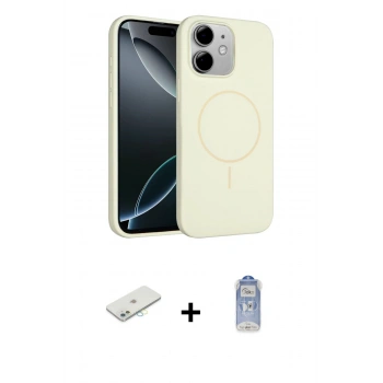 MARSİLYAN™- iPhone 11 Kılıf Yankı Form Serisi - Siyah Joko Magic 5D Cam + Renkli Kamera Lens Koruma Cam - SI