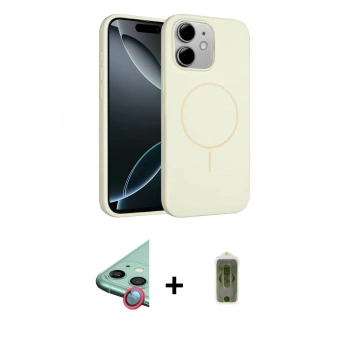MARSİLYAN™- iPhone 11 Kılıf Yankı Form Serisi - Siyah Joko Magic 5D Hayalet Cam + Raze Metal Kamera Lens - KI