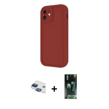 MARSİLYAN™- iPhone 11 Kılıf Yankı Yansıma Özel Seri - Şeffaf 360 Full Body Arka Koruyucu + Pers Alüminyum Kamera Lens - LT