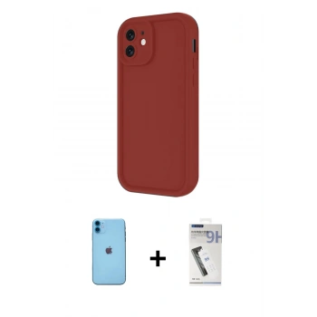 MARSİLYAN™- iPhone 11 Kılıf Yankı Yansıma Özel Seri - Şeffaf Uv Polymer Nano Ekran Koruyucu + Neon Fosforlu Kamera Lens - MI