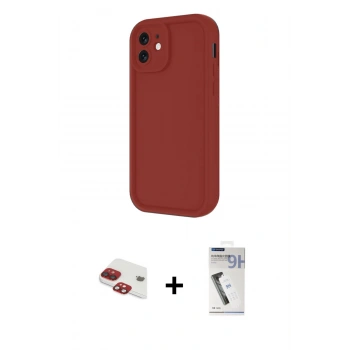 MARSİLYAN™- iPhone 11 Kılıf Yankı Yansıma Özel Seri - Şeffaf Uv Polymer Nano Ekran Koruyucu + Pers Alüminyum Kamera Lens - KI