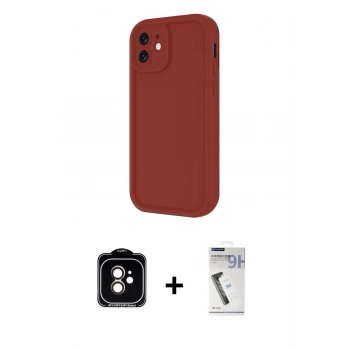 MARSİLYAN™- iPhone 11 Kılıf Yankı Yansıma Özel Seri - Şeffaf Uv Polymer Nano Ekran Koruyucu + PVD Metal Kamera Lens - TU