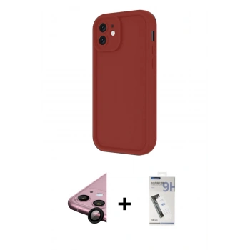 MARSİLYAN™- iPhone 11 Kılıf Yankı Yansıma Özel Seri - Şeffaf Uv Polymer Nano Ekran Koruyucu + Raze Metal Kamera Lens - SH