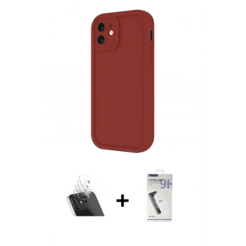 MARSİLYAN™- iPhone 11 Kılıf Yankı Yansıma Özel Seri - Şeffaf Uv Polymer Nano Ekran Koruyucu + Kamera Lens Koruma Cam - SF