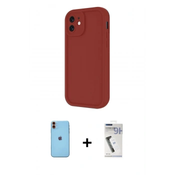 MARSİLYAN™- iPhone 11 Kılıf Yankı Yansıma Özel Seri - Şeffaf Uv Polymer Nano Ekran Koruyucu + Neon Fosforlu Kamera Lens - TU