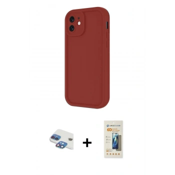 MARSİLYAN™- iPhone 11 Kılıf Yankı Yansıma Özel Seri - Siyah 6D Mat Seramik Hayalet Nano Ekran Koruyucu + Pers Alüminyum Kamera Lens - GI