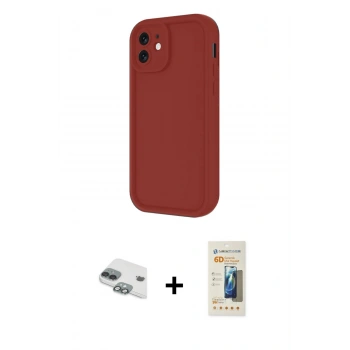 MARSİLYAN™- iPhone 11 Kılıf Yankı Yansıma Özel Seri - Siyah 6D Mat Seramik Hayalet Nano Ekran Koruyucu + Pers Alüminyum Kamera Lens - YL