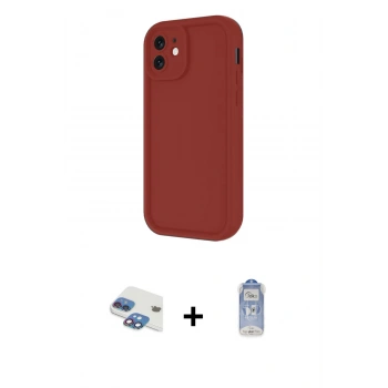 MARSİLYAN™- iPhone 11 Kılıf Yankı Yansıma Özel Seri - Siyah Joko Magic 5D Cam + Pers Alüminyum Kamera Lens - GI