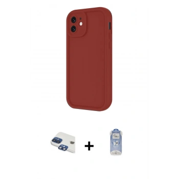 MARSİLYAN™- iPhone 11 Kılıf Yankı Yansıma Özel Seri - Siyah Joko Magic 5D Cam + Pers Alüminyum Kamera Lens - LT