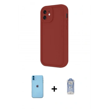 MARSİLYAN™- iPhone 11 Kılıf Yankı Yansıma Özel Seri - Siyah Joko Magic 5D Cam + Neon Fosforlu Kamera Lens - MI