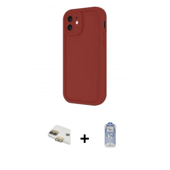 MARSİLYAN™- iPhone 11 Kılıf Yankı Yansıma Özel Seri - Siyah Joko Magic 5D Cam + Pers Alüminyum Kamera Lens - GD