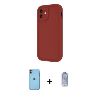 MARSİLYAN™- iPhone 11 Kılıf Yankı Yansıma Özel Seri - Siyah Joko Magic 5D Cam + Neon Fosforlu Kamera Lens - TU