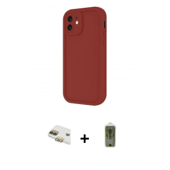 MARSİLYAN™- iPhone 11 Kılıf Yankı Yansıma Özel Seri - Siyah Joko Magic 5D Hayalet Cam + Pers Alüminyum Kamera Lens - GD