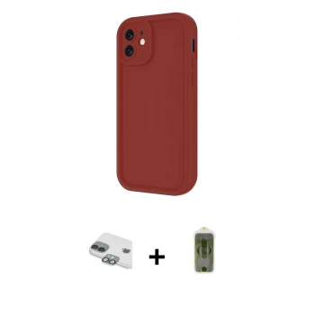 MARSİLYAN™- iPhone 11 Kılıf Yankı Yansıma Özel Seri - Siyah Joko Magic 5D Hayalet Cam + Pers Alüminyum Kamera Lens - YL