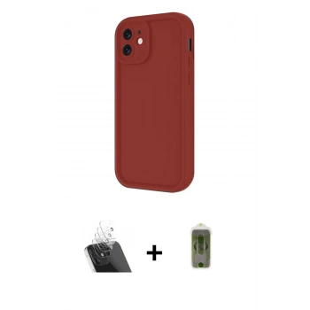 MARSİLYAN™- iPhone 11 Kılıf Yankı Yansıma Özel Seri - Siyah Joko Magic 5D Hayalet Cam + Kamera Lens Koruma Cam - SF