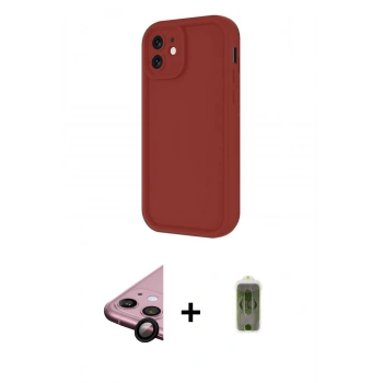 MARSİLYAN™- iPhone 11 Kılıf Yankı Yansıma Özel Seri - Siyah Joko Magic 5D Hayalet Cam + Raze Metal Kamera Lens - SH